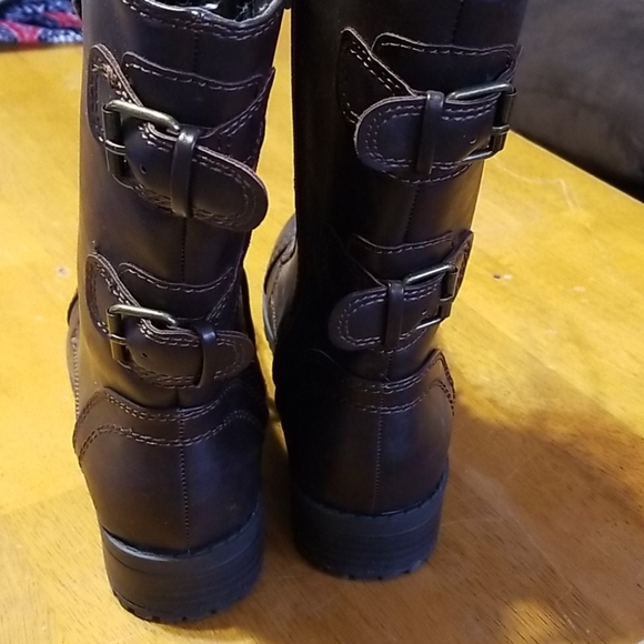 Brown combat boots - Picture 2 of 4